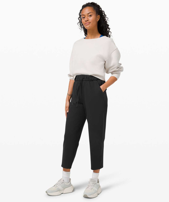 شلوار اورجینال زنانه لولولمون Stretch High-Rise Crop کمربلند ۲۳ اینچ