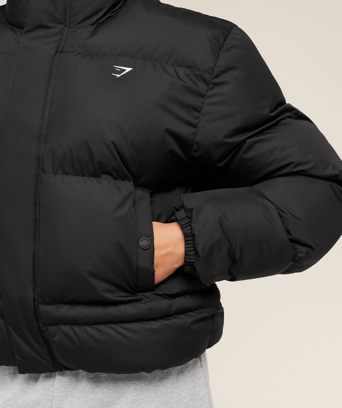 کاپشن جمشارک – مشکی | Gymshark Puffer Jacket