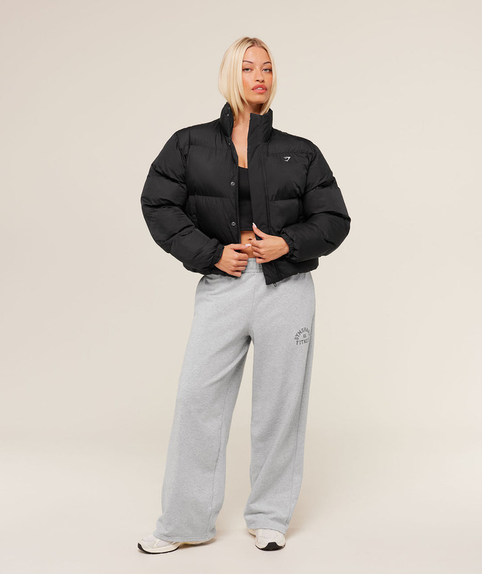 کاپشن جمشارک – مشکی | Gymshark Puffer Jacket
