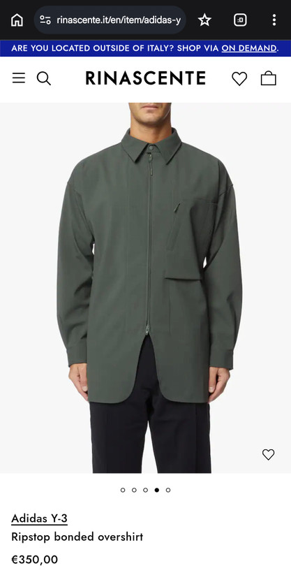 اورشرت لوکس مردانه Y-3 آدیداس | Classic Light Ripstop