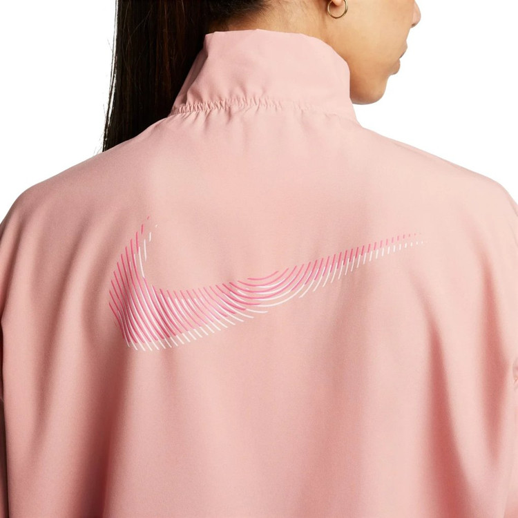 بادگیر رانینگ زنانه نایک Dri-FIT Swoosh – قرمز/صورتی |
