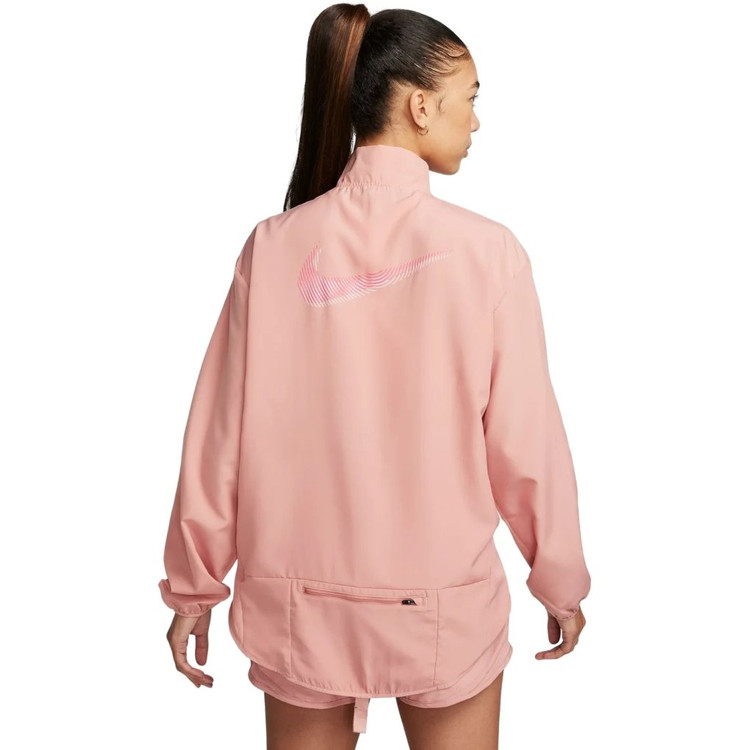 بادگیر رانینگ زنانه نایک Dri-FIT Swoosh – قرمز/صورتی |